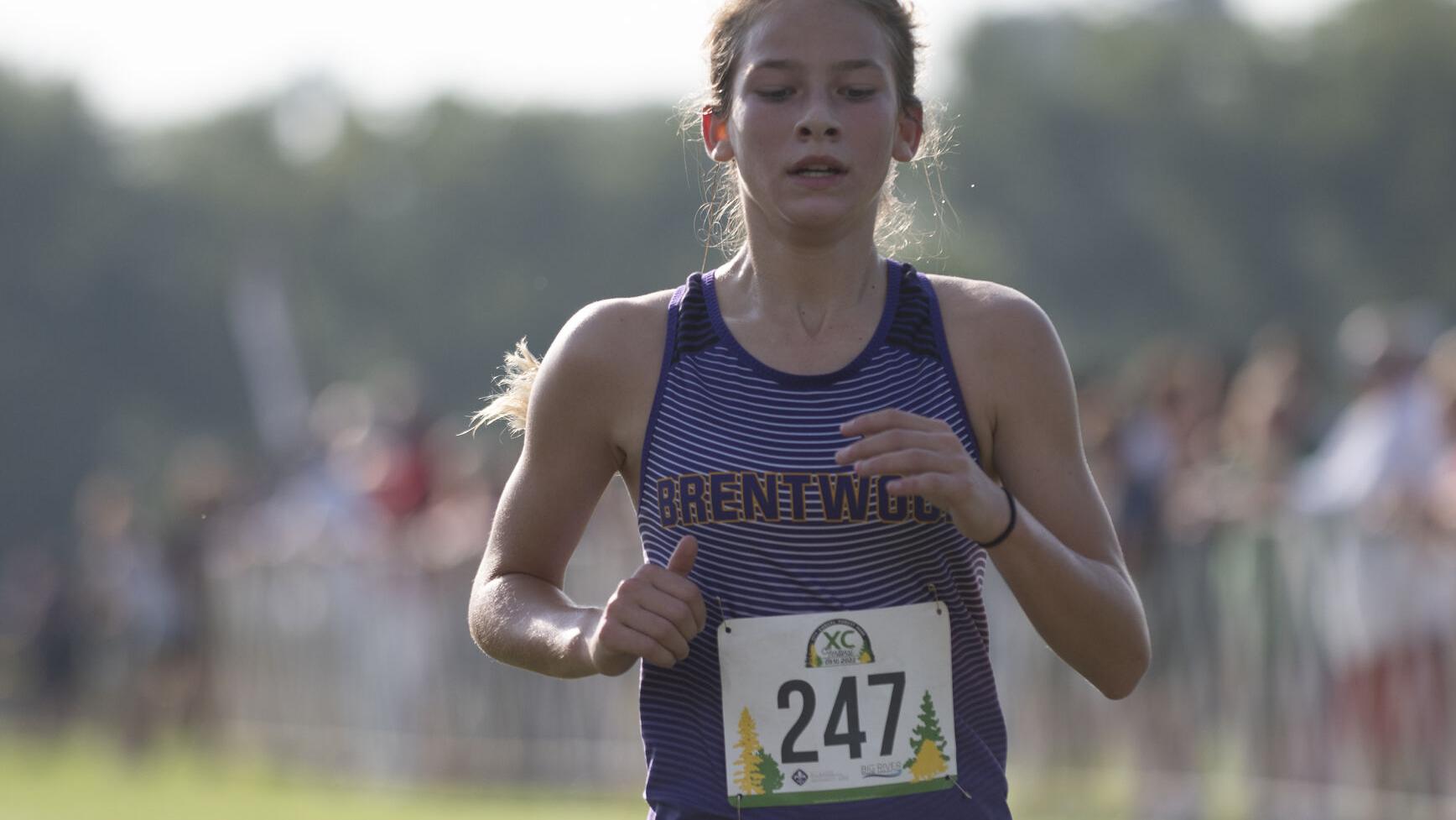 Brentwood's Kensington Curd crowned Class 2 girls cross country state champion